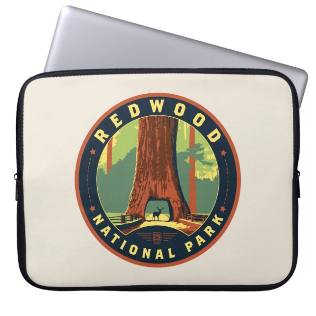 Redwood National Park Laptop Sleeve (Front)