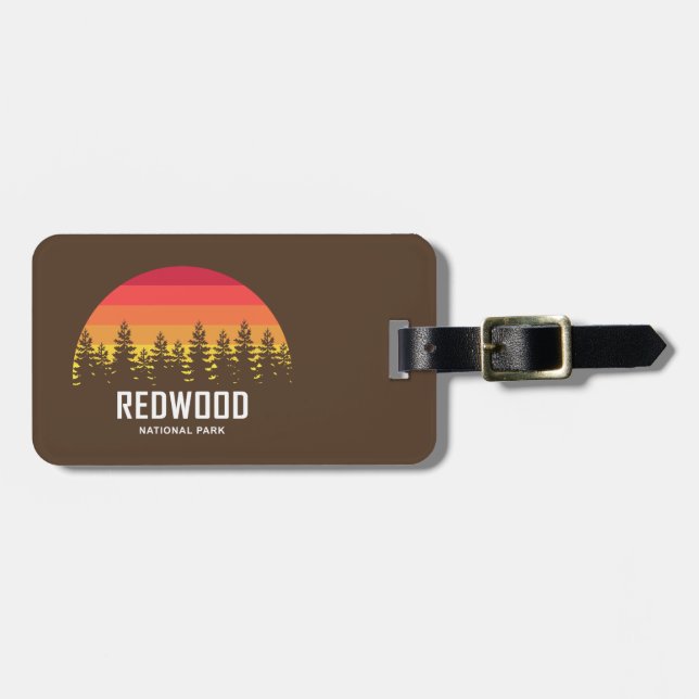 Redwood National Park Luggage Tag (Front Horizontal)