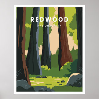 Redwood National Park Poster