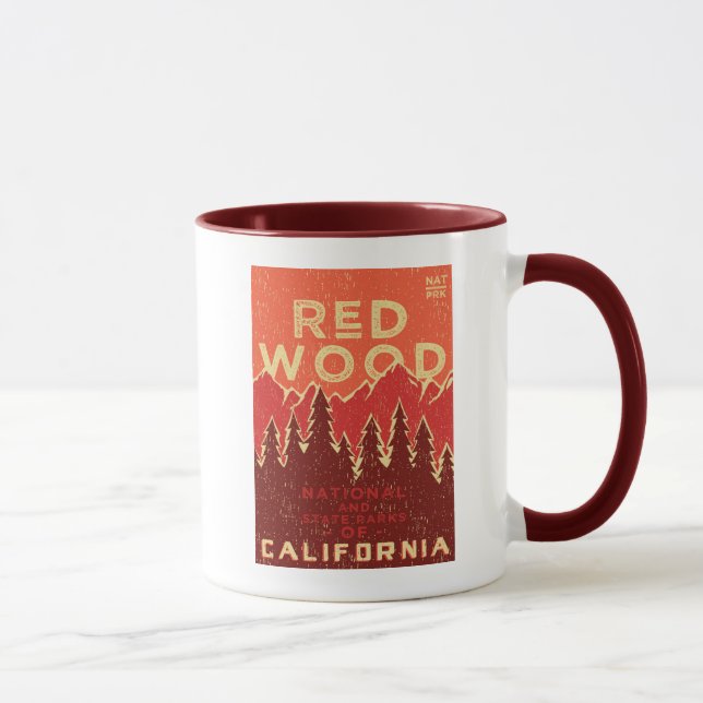 Redwood National Park Vintage Poster Mug (Right)