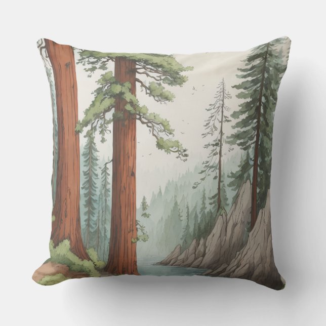 Redwood Tree Cushion (Front)