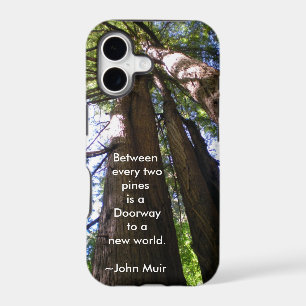 Redwood Trees with Muir Quote