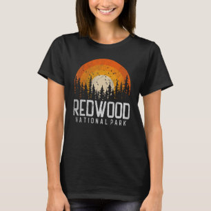 Redwood US National Park California Vintage Retro  T-Shirt