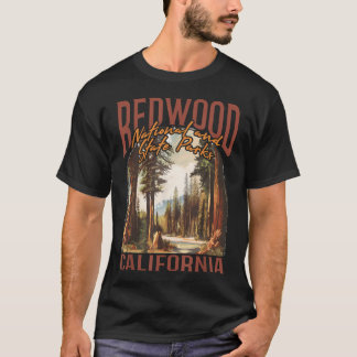 Redwood Usa National Park Vintage California T-Shirt
