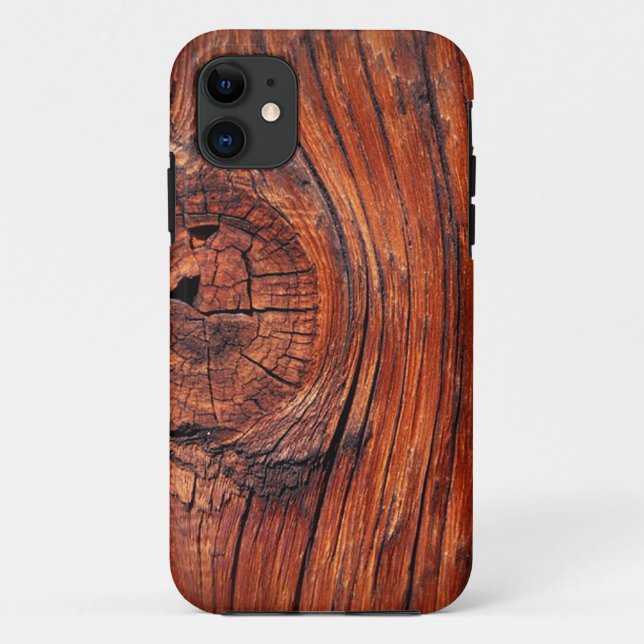 Redwood Wood Grain Case-Mate iPhone Case (Back)