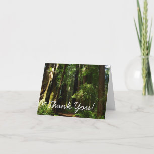 Redwoods and Ferns at Redwood National Park Thank You Card