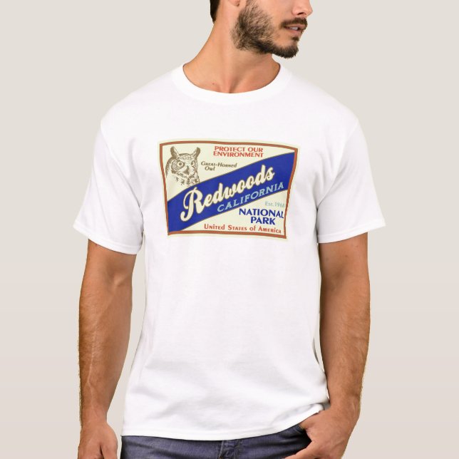 Redwoods National Park (Owl) T-Shirt (Front)