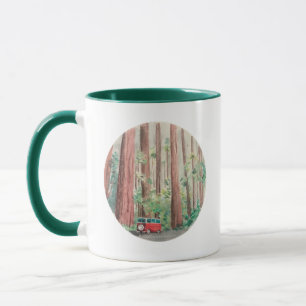 Redwoods Watercolor Mug