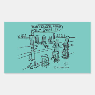 Reed Bar Rectangular Sticker