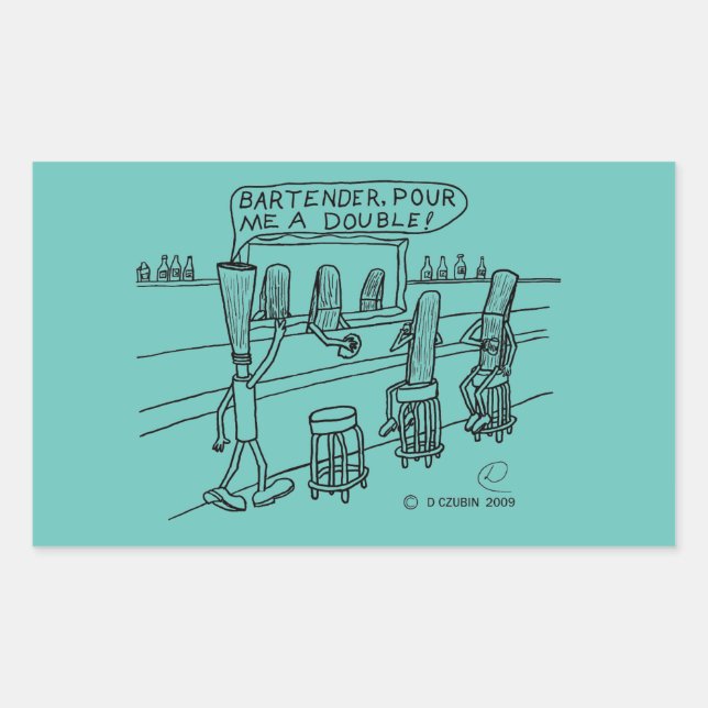 Reed Bar Rectangular Sticker (Front)