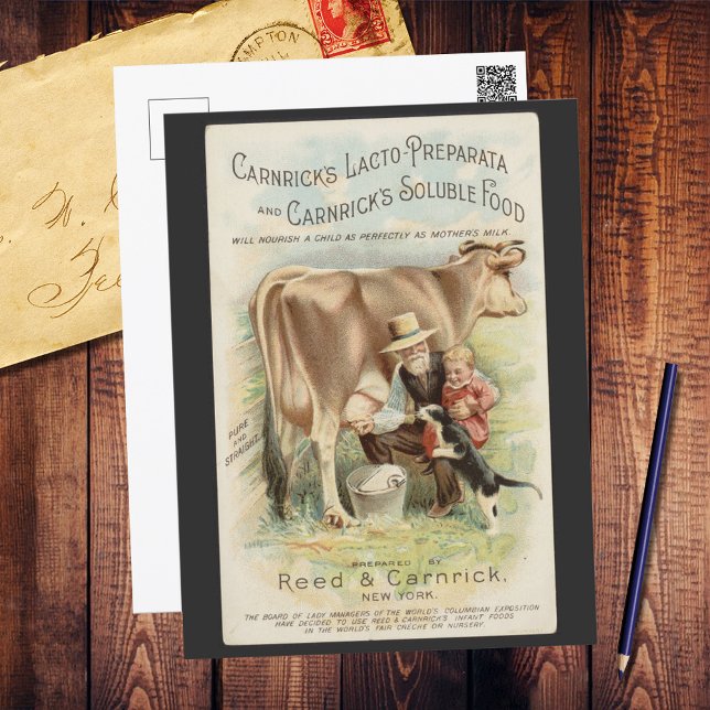 Reed Carnrick Vintage Farm Ad Postcard (Creator Uploaded)