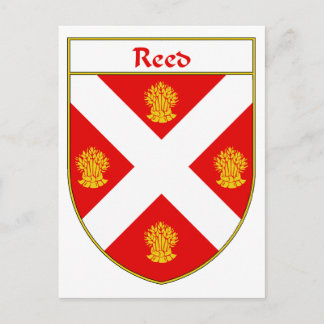 Reed Coat of Arms/Family Crest Postcard