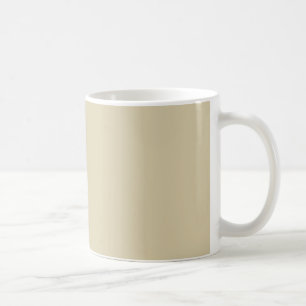 Reed Neutral Beige Tan Solid Colour Background Coffee Mug