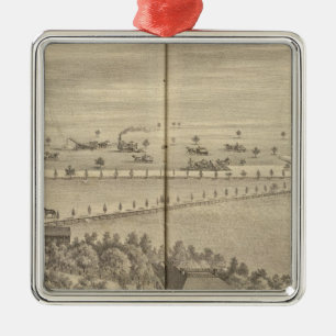 Reed residence, Knights Landing Metal Tree Decoration