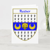 Reeder Coat of Arms/Family Crest