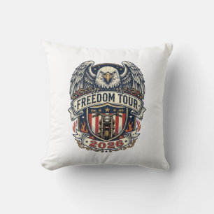 reedom Tour 2026 Vintage Eagle Motorcycle Cushion