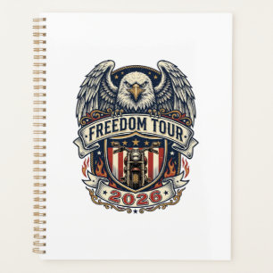 reedom Tour 2026 Vintage Eagle Motorcycle Planner