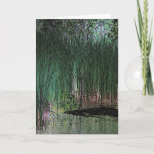 "Reeds" - Digitally Transformed Marsh & Pond Edge Card