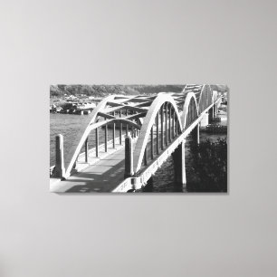 Reedsport, Oregon View of Bridge over Umpqua Canvas Print