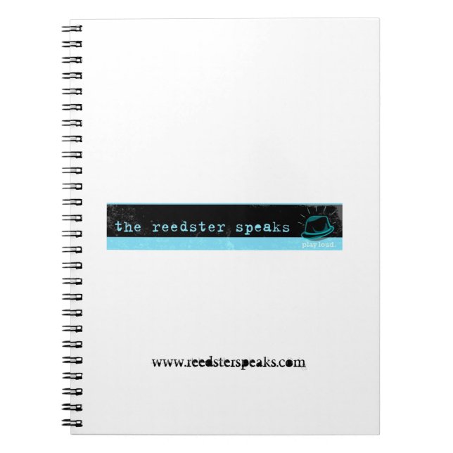 Reedster Speaks Spiral Notebook (Front)