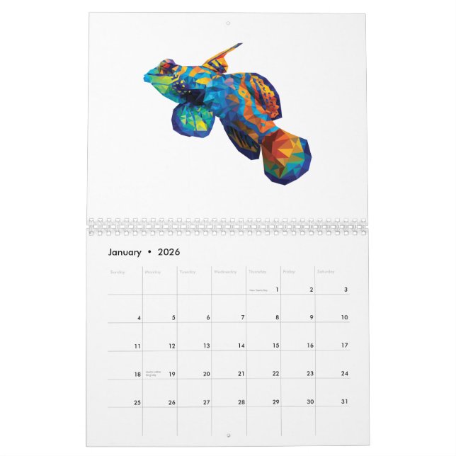 Reef Animal 2015 Calendar (Jan 2026)