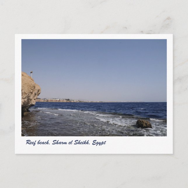 Reef beach, Sharm el Sheikh, Egypt Postcard (Front)