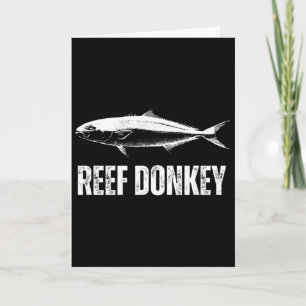 Reef Donkey Shirt Amberjack Offshore Fishing Funny Card