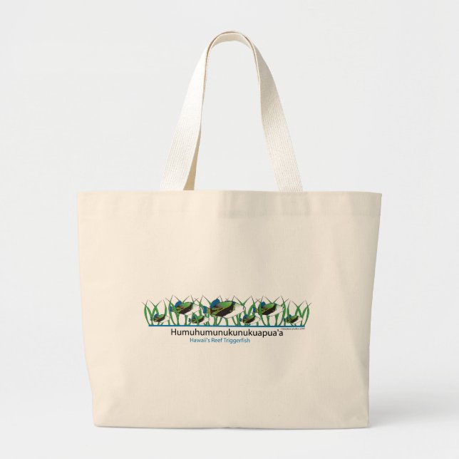 Reef-Fish- Large Tote Bag (Front)