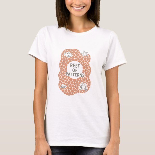 Reef Of Patterns Coral Frame T-Shirt (Front)