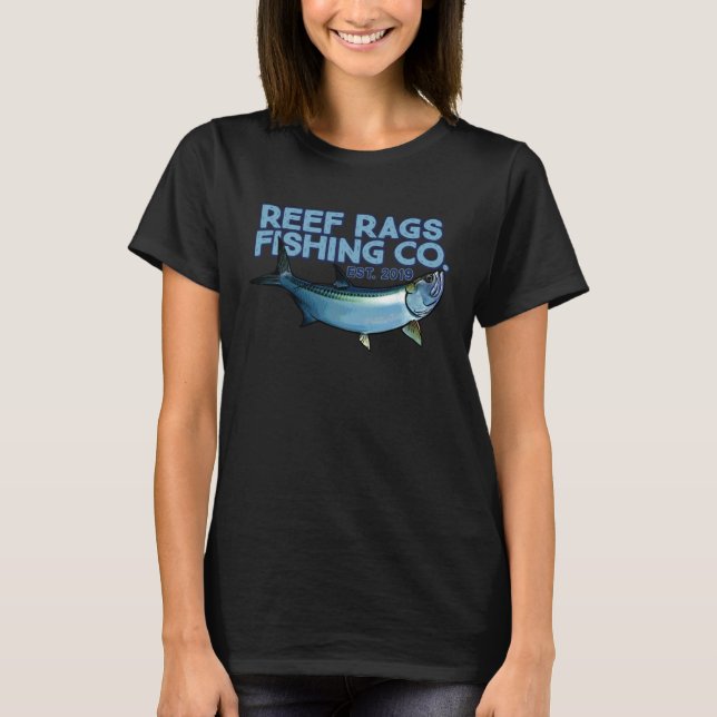 Reef Rags Giant Tarpon Deep Sea Saltwater Fishing T-Shirt (Front)