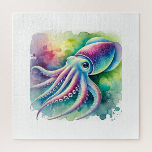 Reef squid 290924AREF127 - Watercolor Jigsaw Puzzle