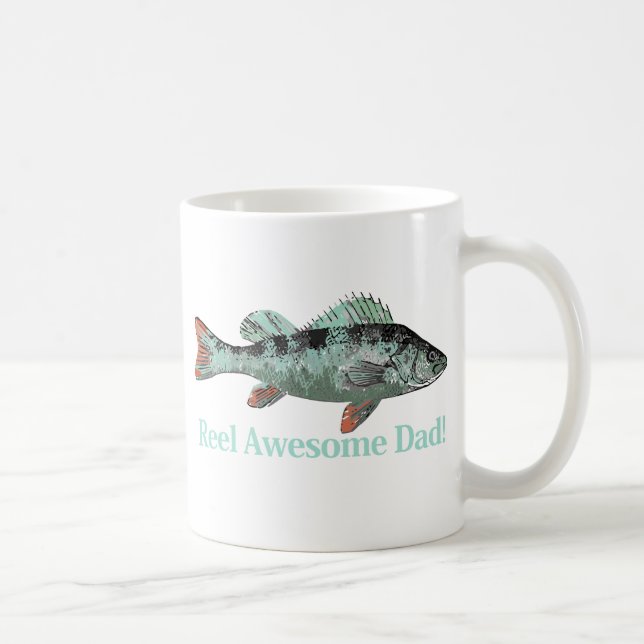 Reel Awesome Dad Fun Father's Quote Coffee Mug (Right)