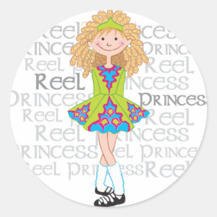 Reel Blonde Classic Round Sticker