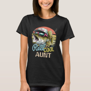 Reel Cool Aunt Funny Fishing Quotes For Uncle Wome T-Shirt