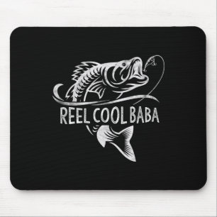 Reel Cool Baba Fishing Gifts Baba Father's Day Mouse Mat