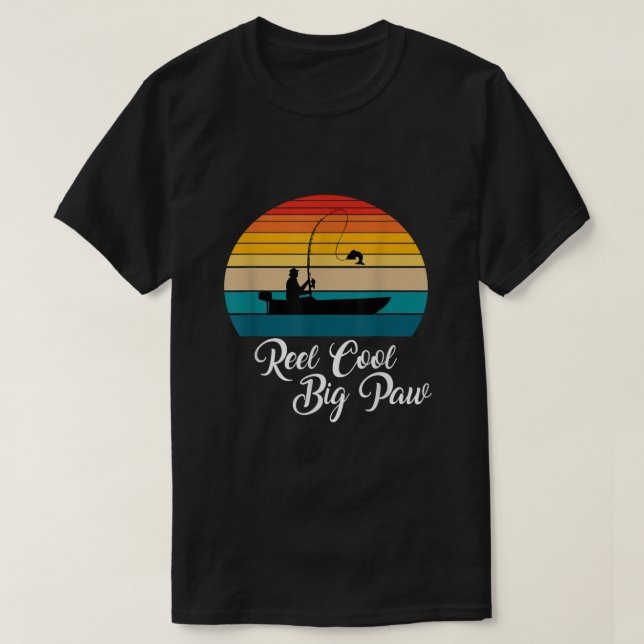 Reel Cool Big Paw Fishing Gifts 1523  T-Shirt (Design Front)