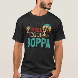 Reel Cool Boppa vintage funny fishing rod gift for T-Shirt