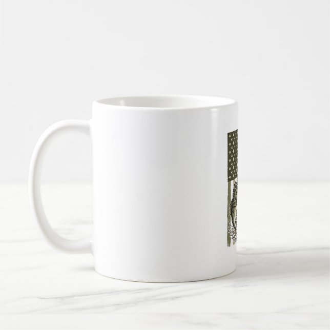 Reel Cool Dad Bass Fishing Flag Vector Design_1 Coffee Mug (Left)