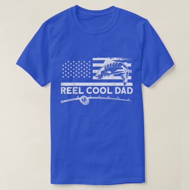Reel Cool Dad Fisherman Fishing 1584  T-Shirt (Design Front)