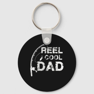 Reel Cool Dad Fishing Daddy Father's Day Gift Key Ring
