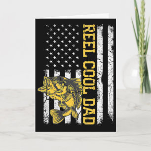 Reel Cool Dad Fishing Father's Day Gift 4th Of Jul Card