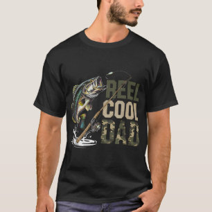 Reel Cool Dad Fishing Fisherman Happy Father's Day T-Shirt