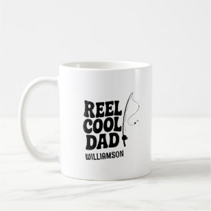 Reel Cool Dad Fishing Funny Fathers day gift Coffee Mug