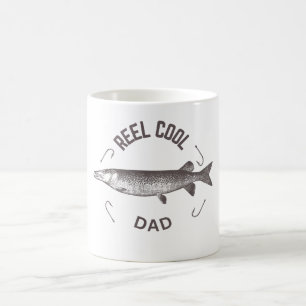 Reel Cool Dad Fishing Shirt Coffee Mug