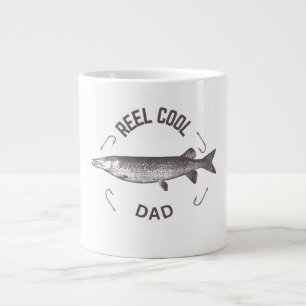 Reel Cool Dad Fishing Shirt Large Coffee Mug