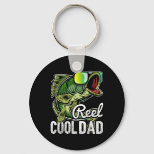 Reel Cool Dad Fishing Sungles Funny Fathers Day Gi Key Ring