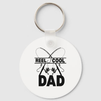Reel Cool Dad Fishing Tee Key Ring