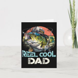 Reel Cool Dad Fishing Vintage Retro Father's Day Card