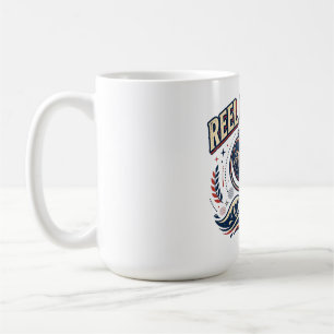 Reel Cool Dad Funny Fishing Design Coffee Mug