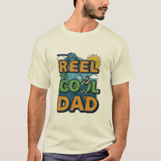 Reel Cool Dad - Funny Fishing Father's Day Tee